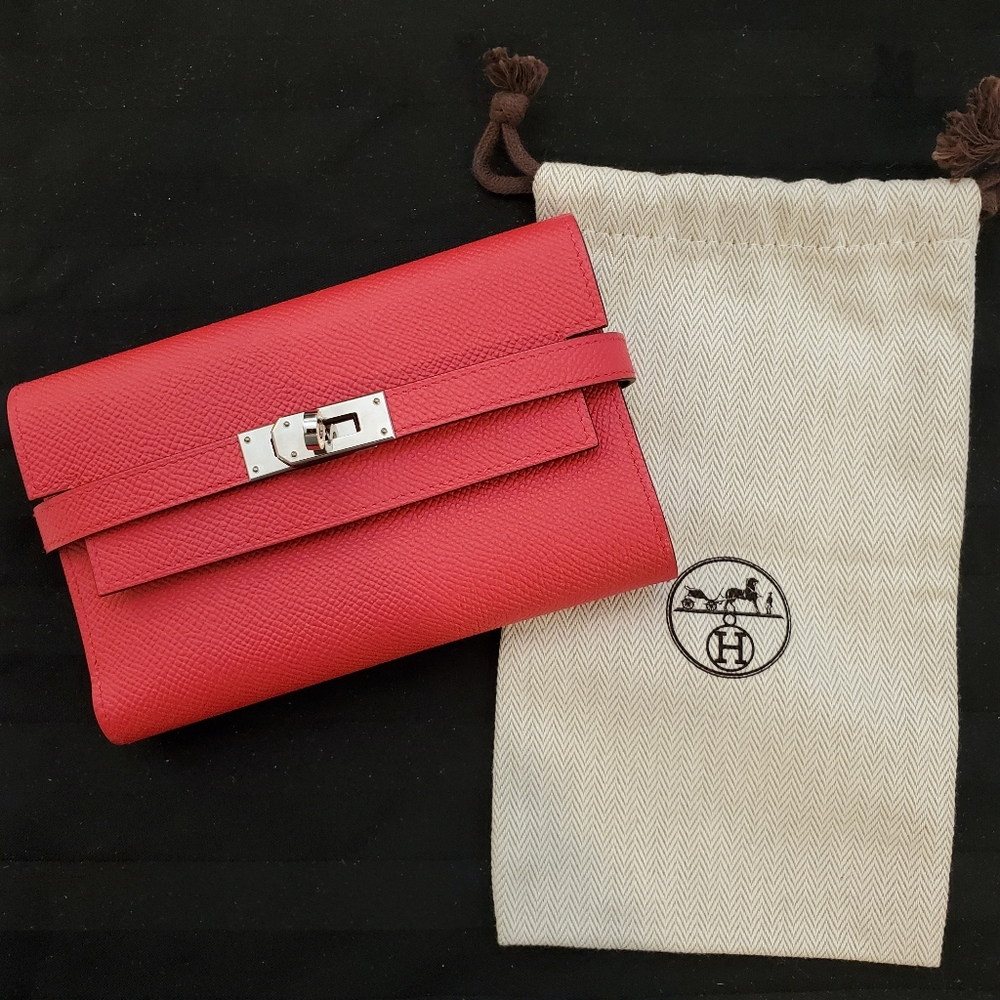💕SOLD💕HERMES Epsom Medium Kelly Wallet